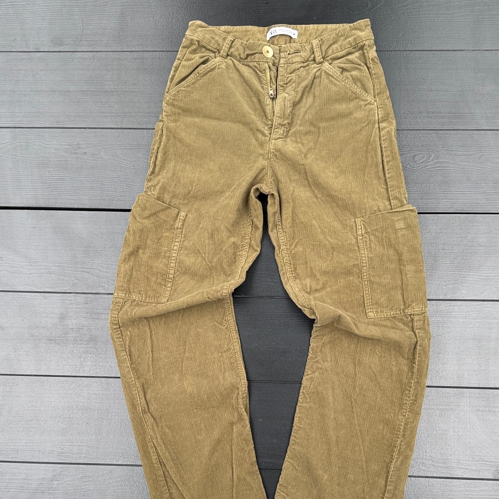 Zara Women's Tan Straight Leg Pants